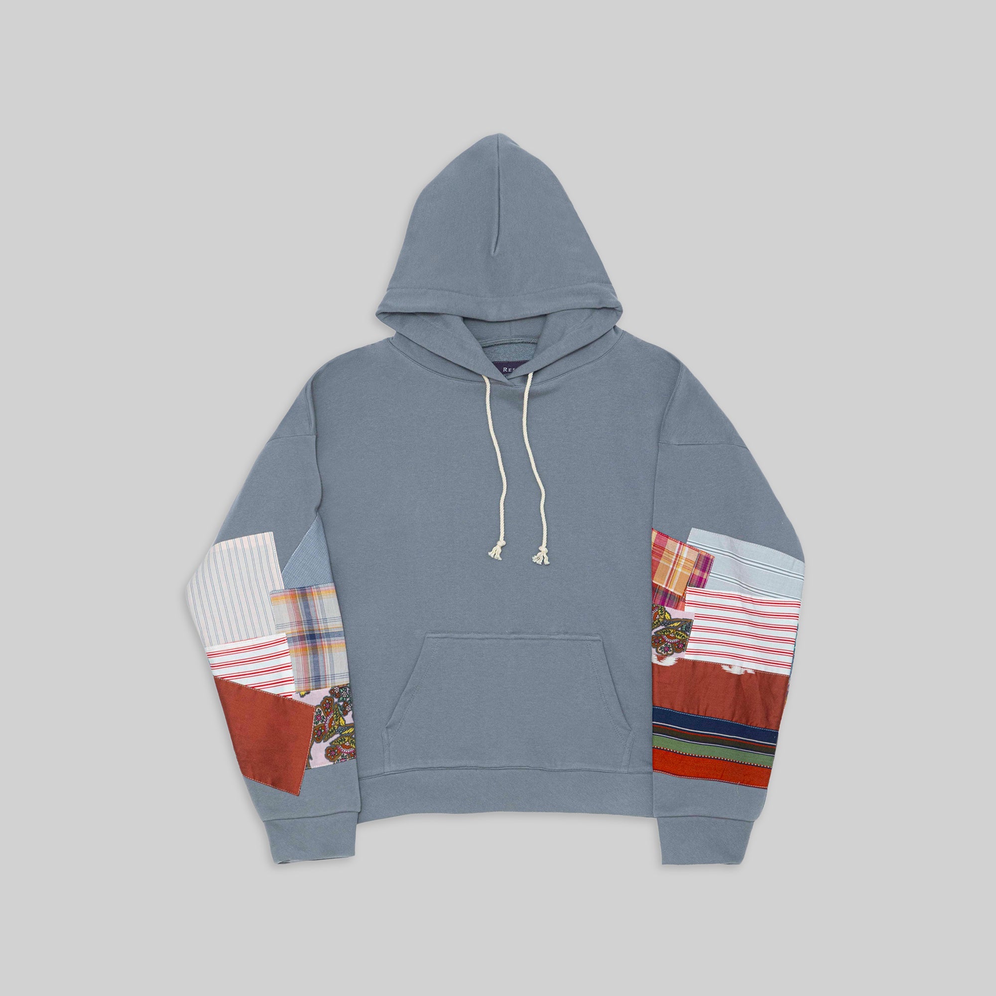 トップス PALEDUSK PATCHWORK HOODIE Grey Patchwork Hoodie – RES IPSA
