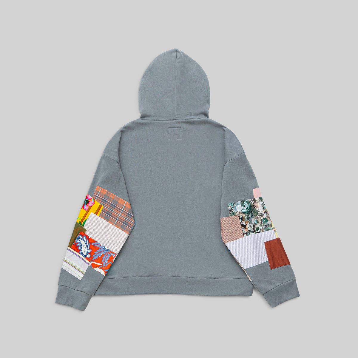 Grey Patchwork Hoodie - RES IPSA