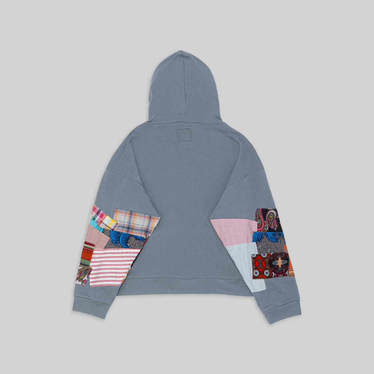 Grey Patchwork Hoodie - RES IPSA