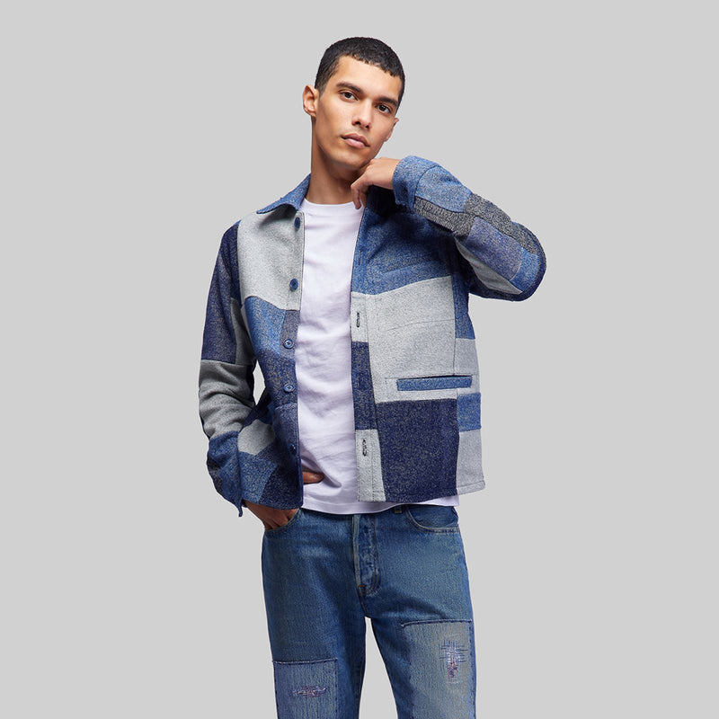Handwoven Dyed Patchwork Workshirt - RES IPSA