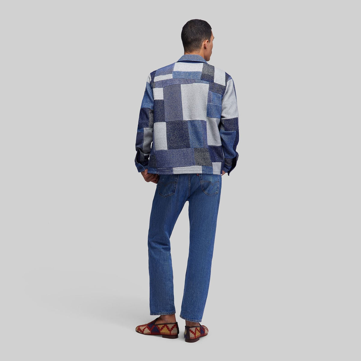 Handwoven Dyed Patchwork Workshirt - RES IPSA