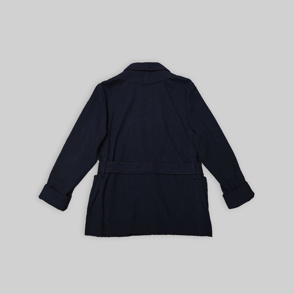 Handwoven Navy Wrap Jacket - RES IPSA