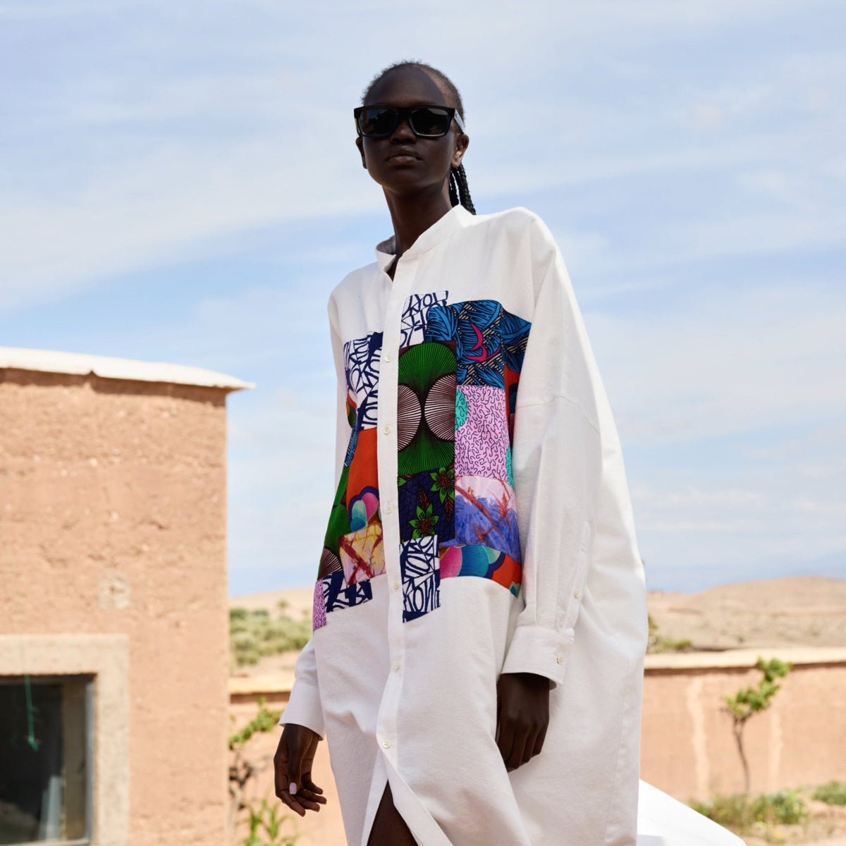 Handwoven Patched - Front Kaftan - RES IPSA