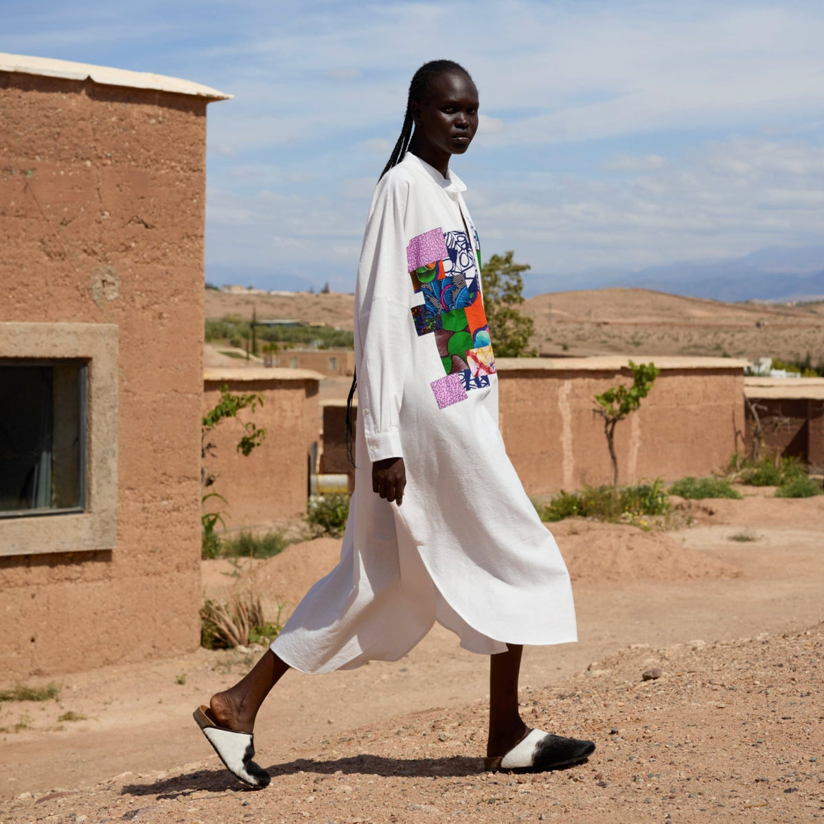 Handwoven Patched - Front Kaftan - RES IPSA