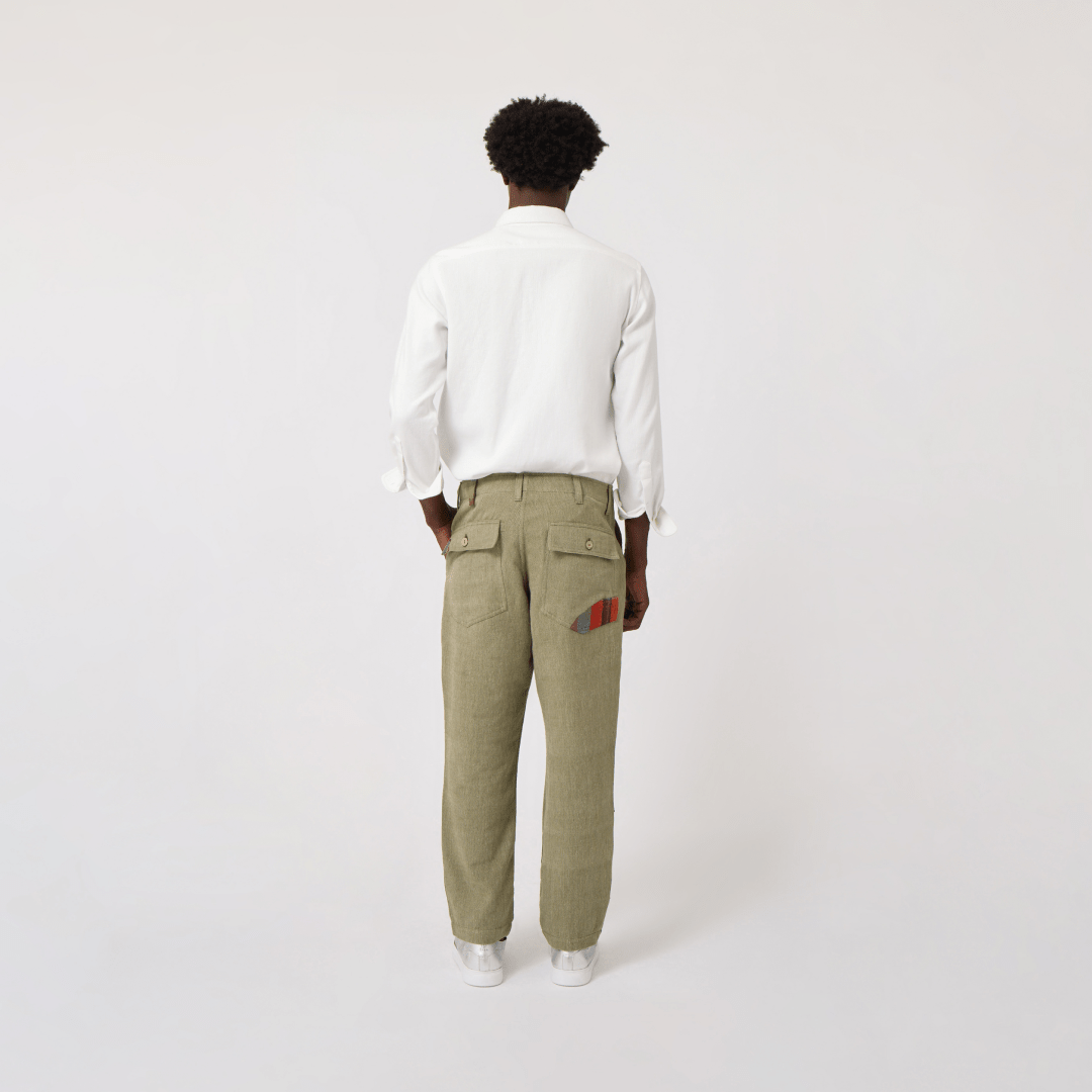 Handwoven Patched Pants - RES IPSA