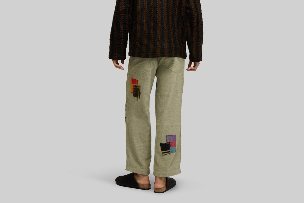 Handwoven Patched Pants - RES IPSA