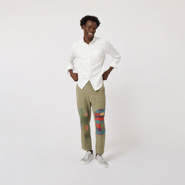 Handwoven Patched Pants - RES IPSA