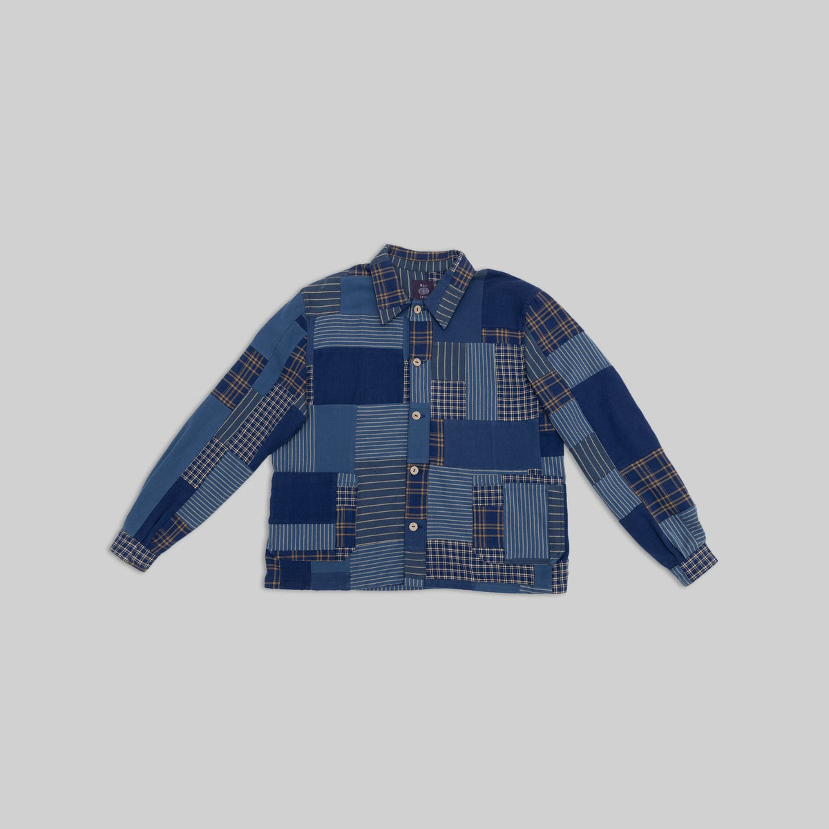 Handwoven Patchwork Indigo Shirt - RES IPSA
