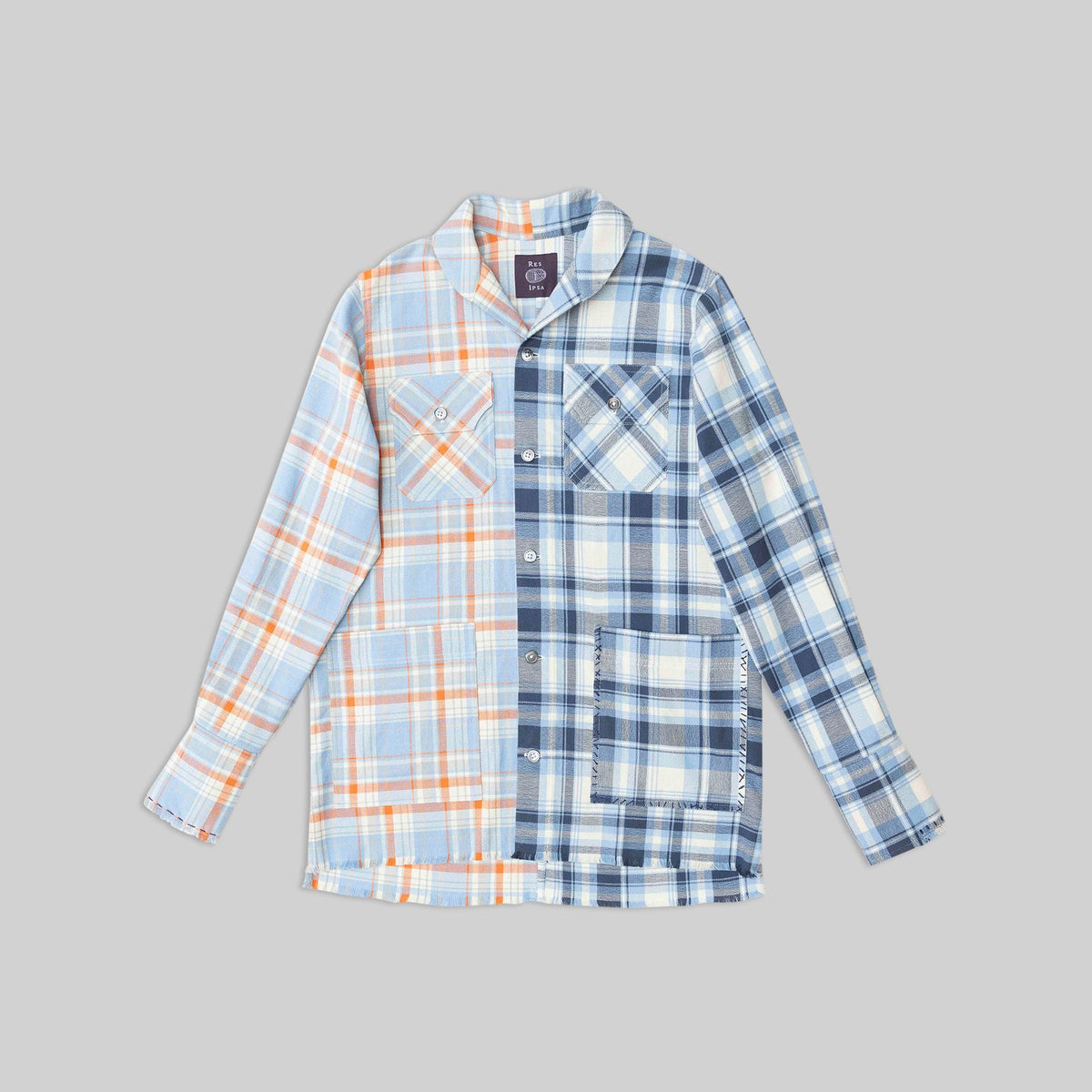 Handwoven Patchwork Plaid Shirt - RES IPSA