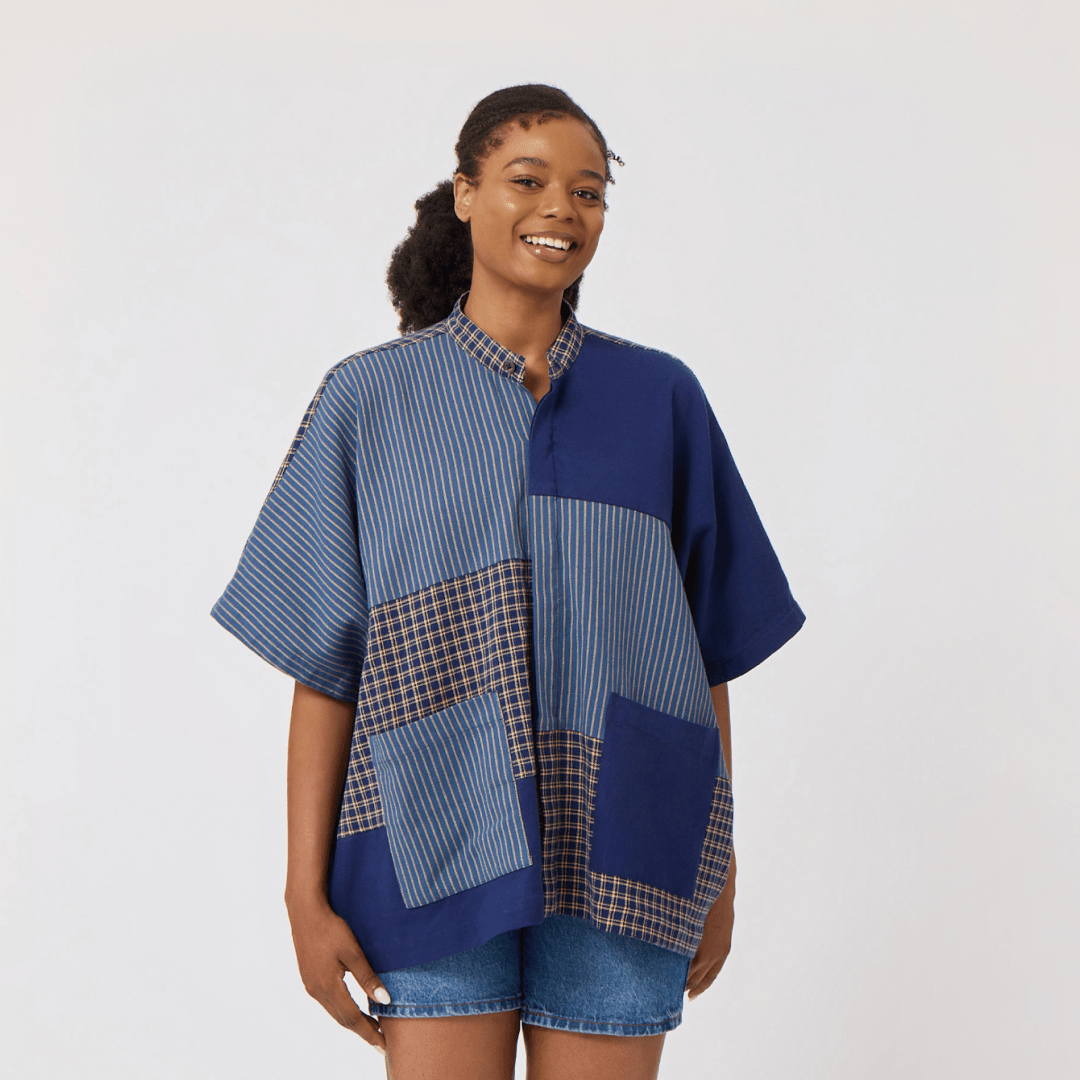 Handwoven Patchwork Short Kaftan - RES IPSA