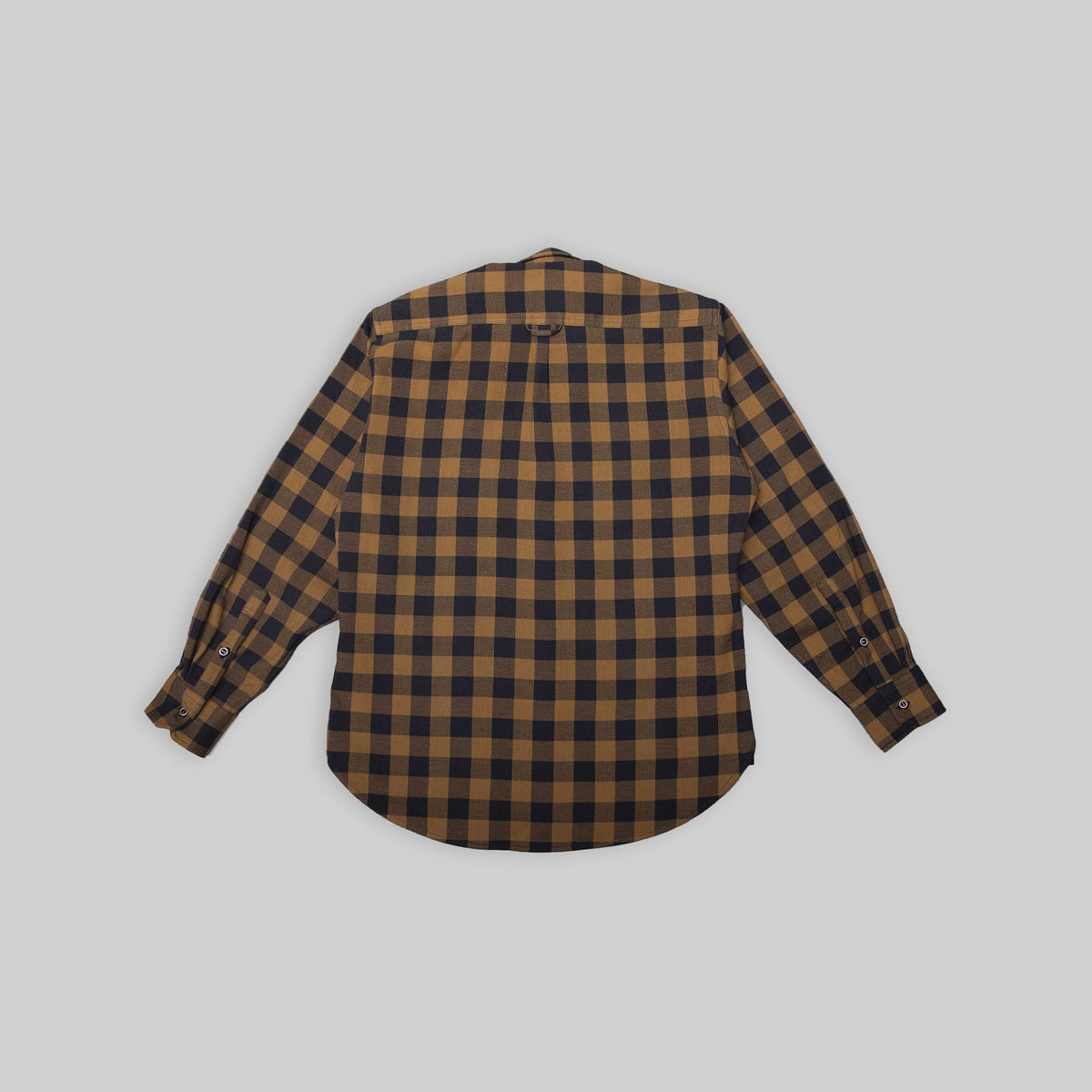 Handwoven Plaid Blue & Brown Shirt - RES IPSA