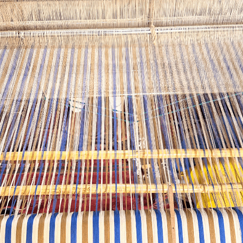 Handwoven Plaid Blue & Brown Shirt - RES IPSA