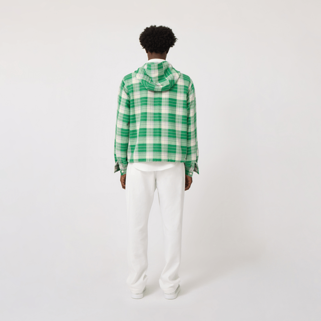 Handwoven Plaid Zip Hoodie - RES IPSA