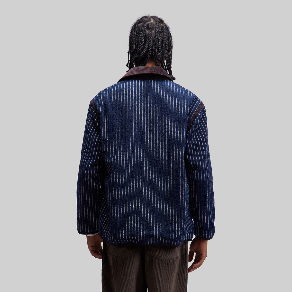 Handwoven Reversible Jacket with Corduroy Trim - RES IPSA