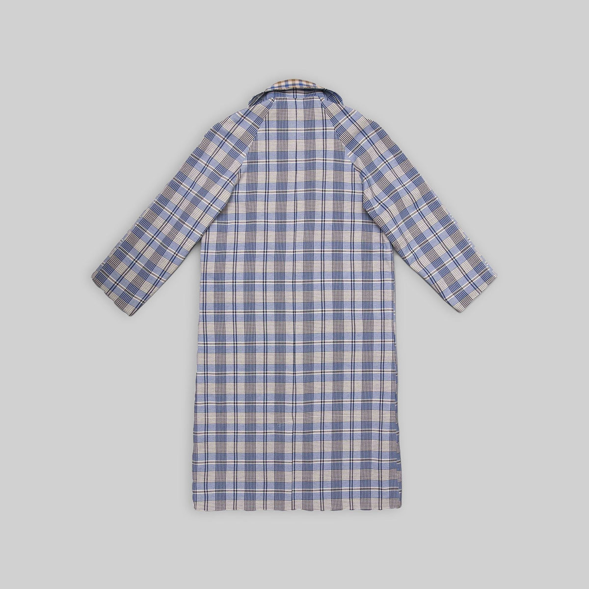 Handwoven Reversible Plaid Coat - RES IPSA