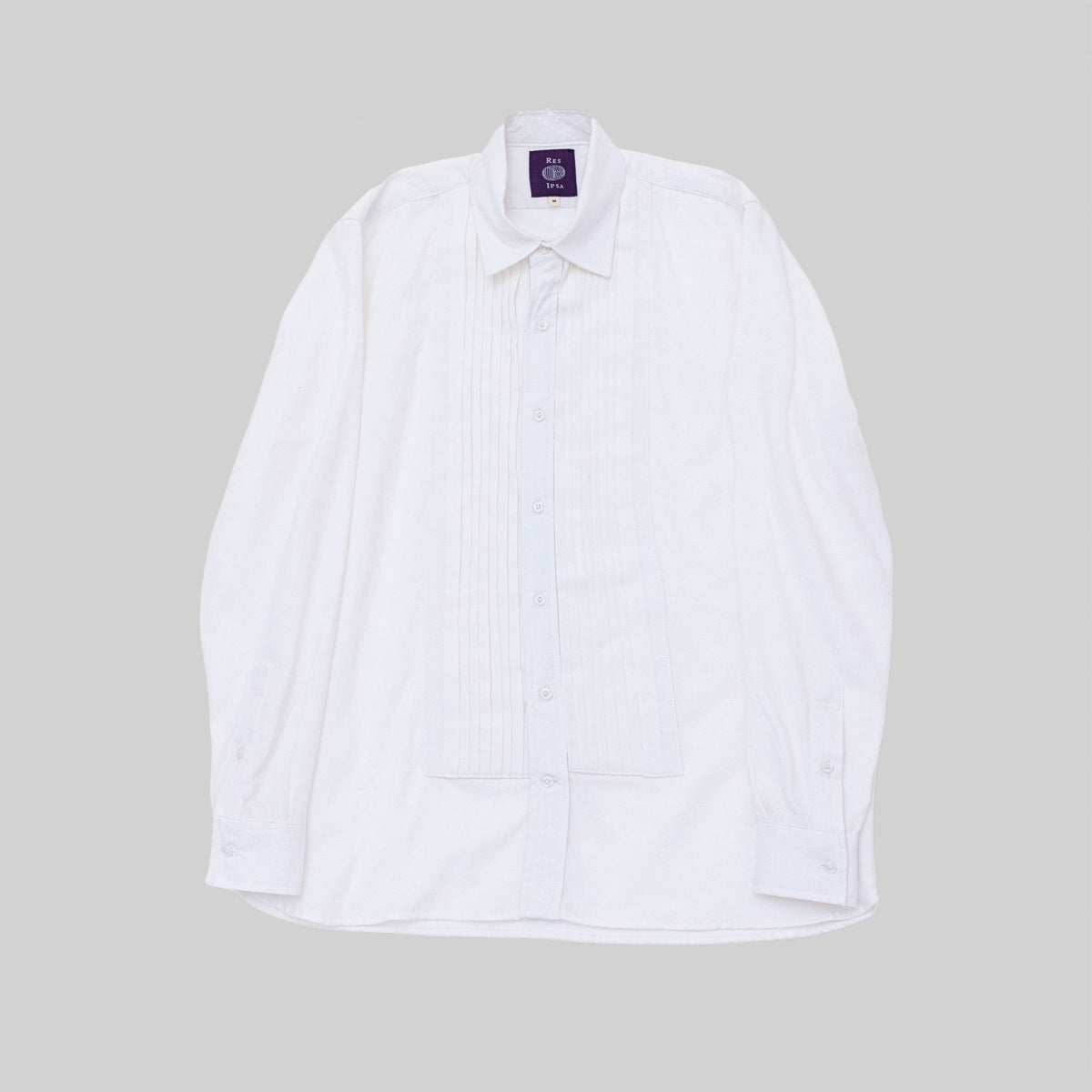 Handwoven White Tuxedo Shirt - RES IPSA