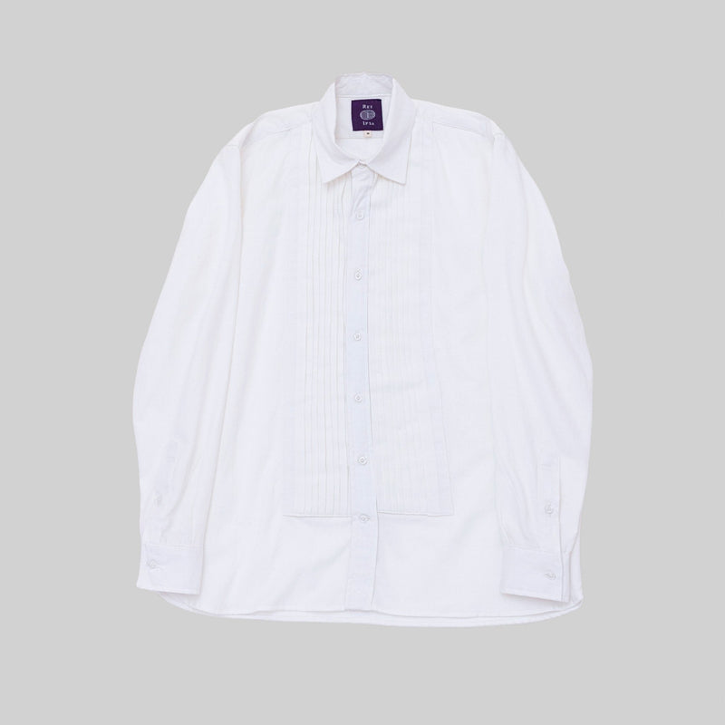 Handwoven White Tuxedo Shirt - RES IPSA