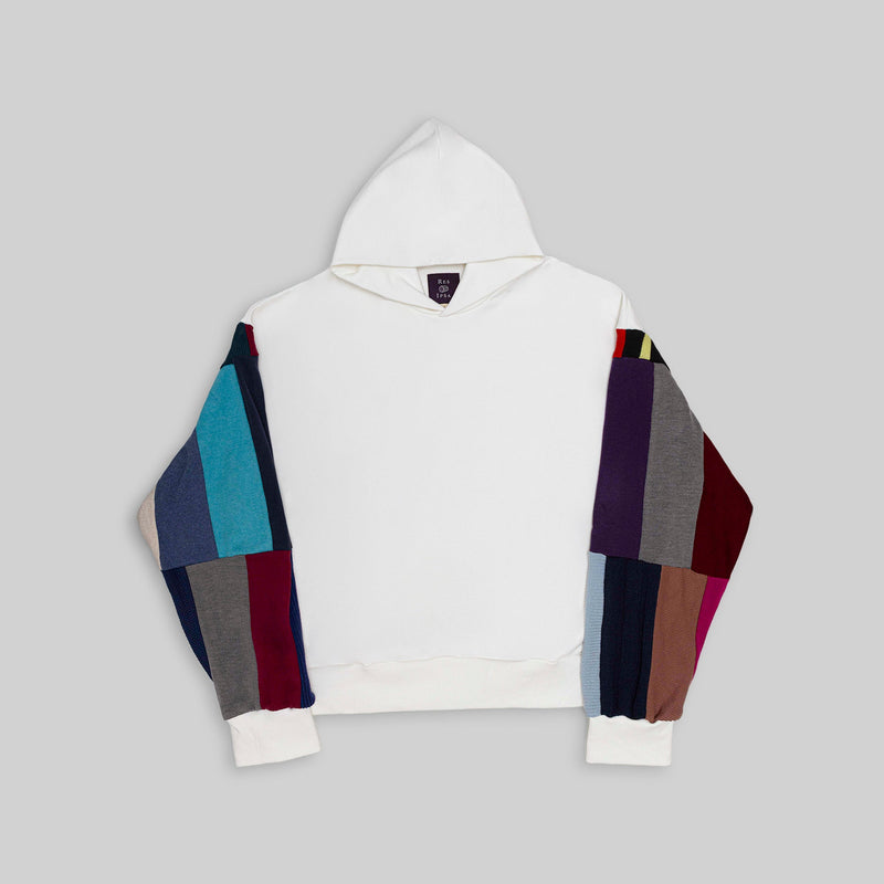 Hoodie with Vintage Knit Sleeves - RES IPSA