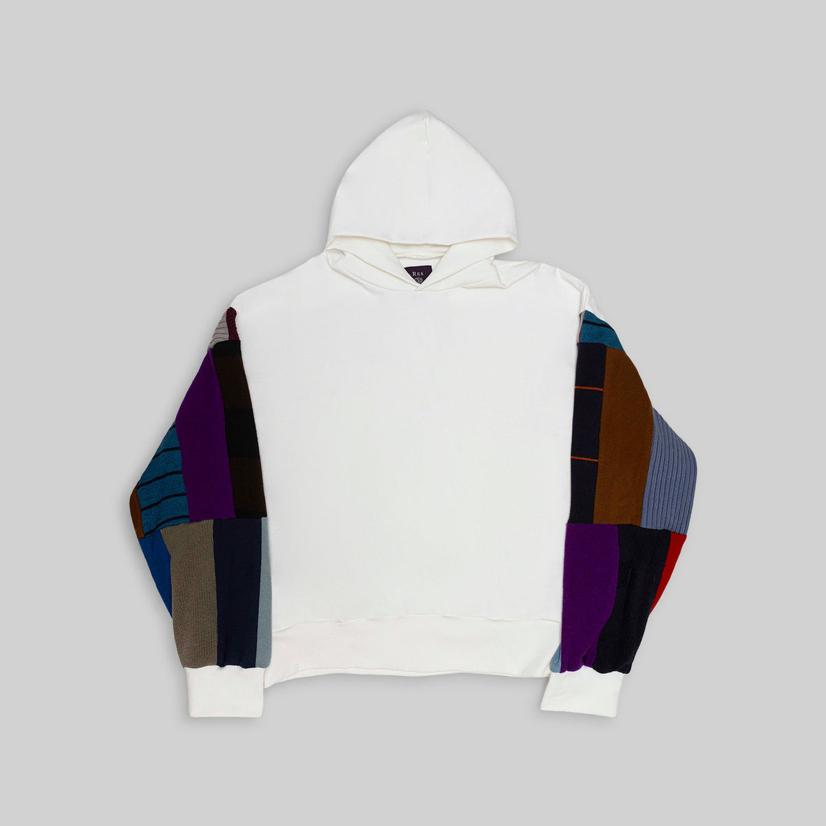 Hoodie with Vintage Knit Sleeves - RES IPSA