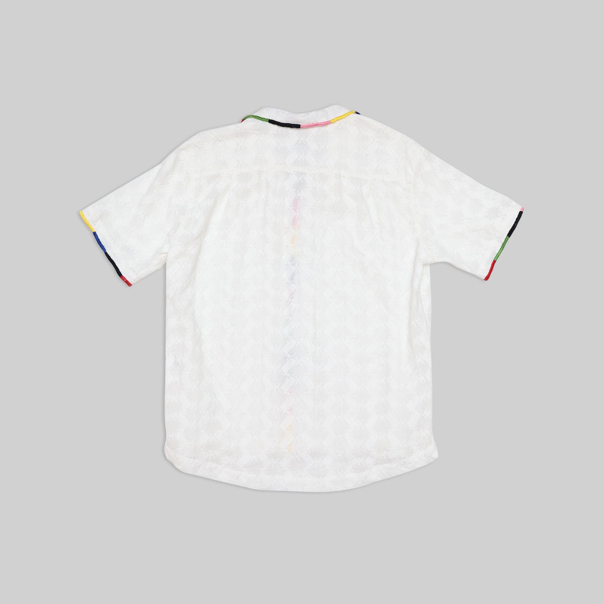 Lace Camp Shirt with Embroidered Trim - RES IPSA