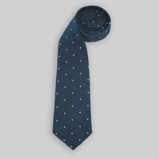 NAVY GRENADINE WITH WHITE DOTS - RES IPSA