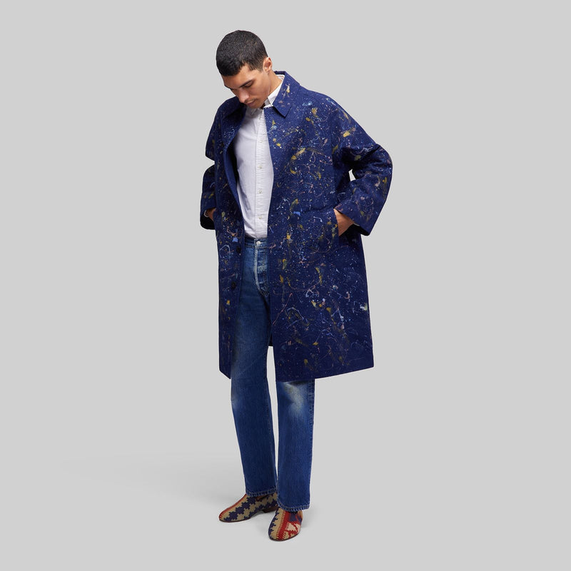 Navy Paint Splatter Coat - RES IPSA