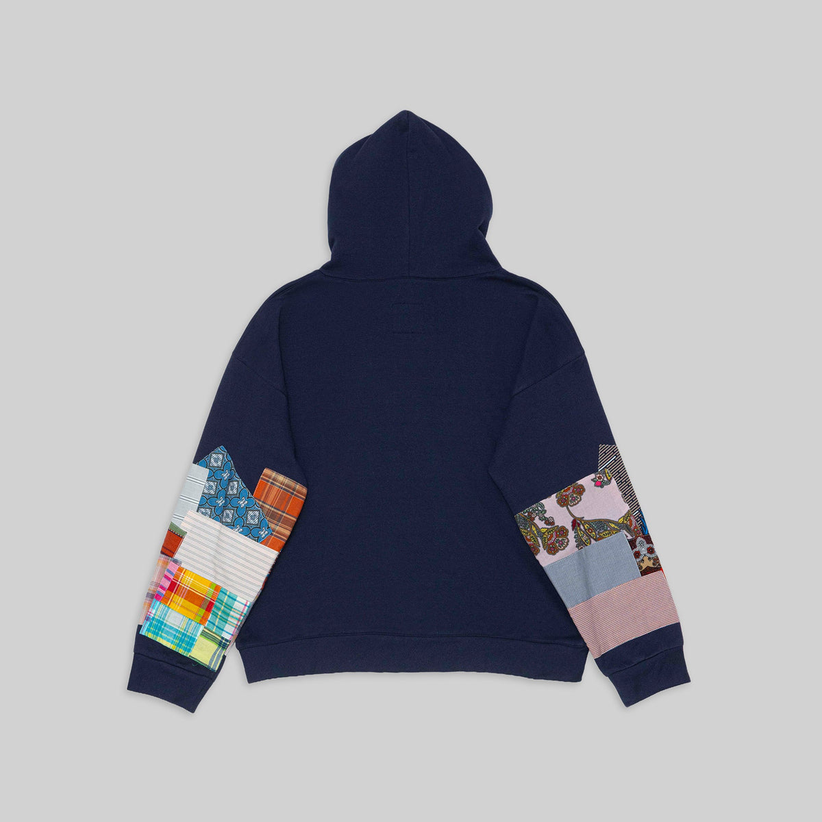 Navy Patchwork Hoodie - RES IPSA