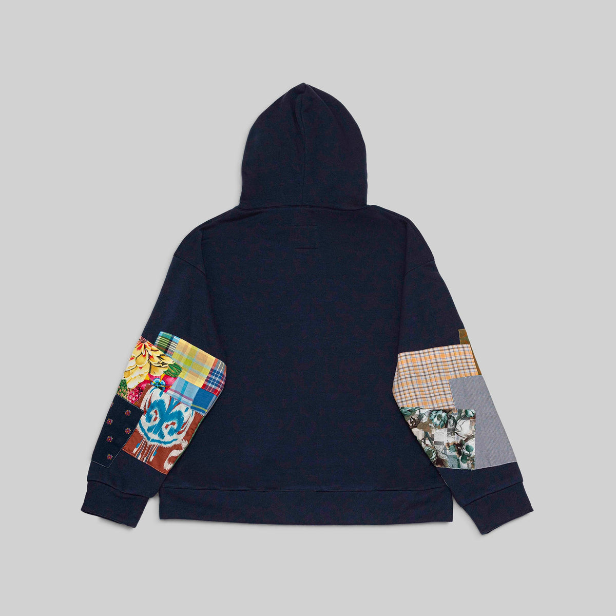 Navy Patchwork Hoodie - RES IPSA