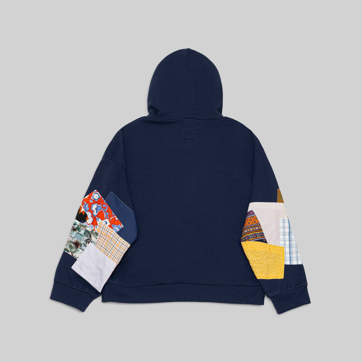 Navy Patchwork Hoodie - RES IPSA