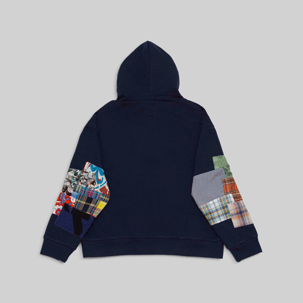 Navy Patchwork Hoodie - RES IPSA