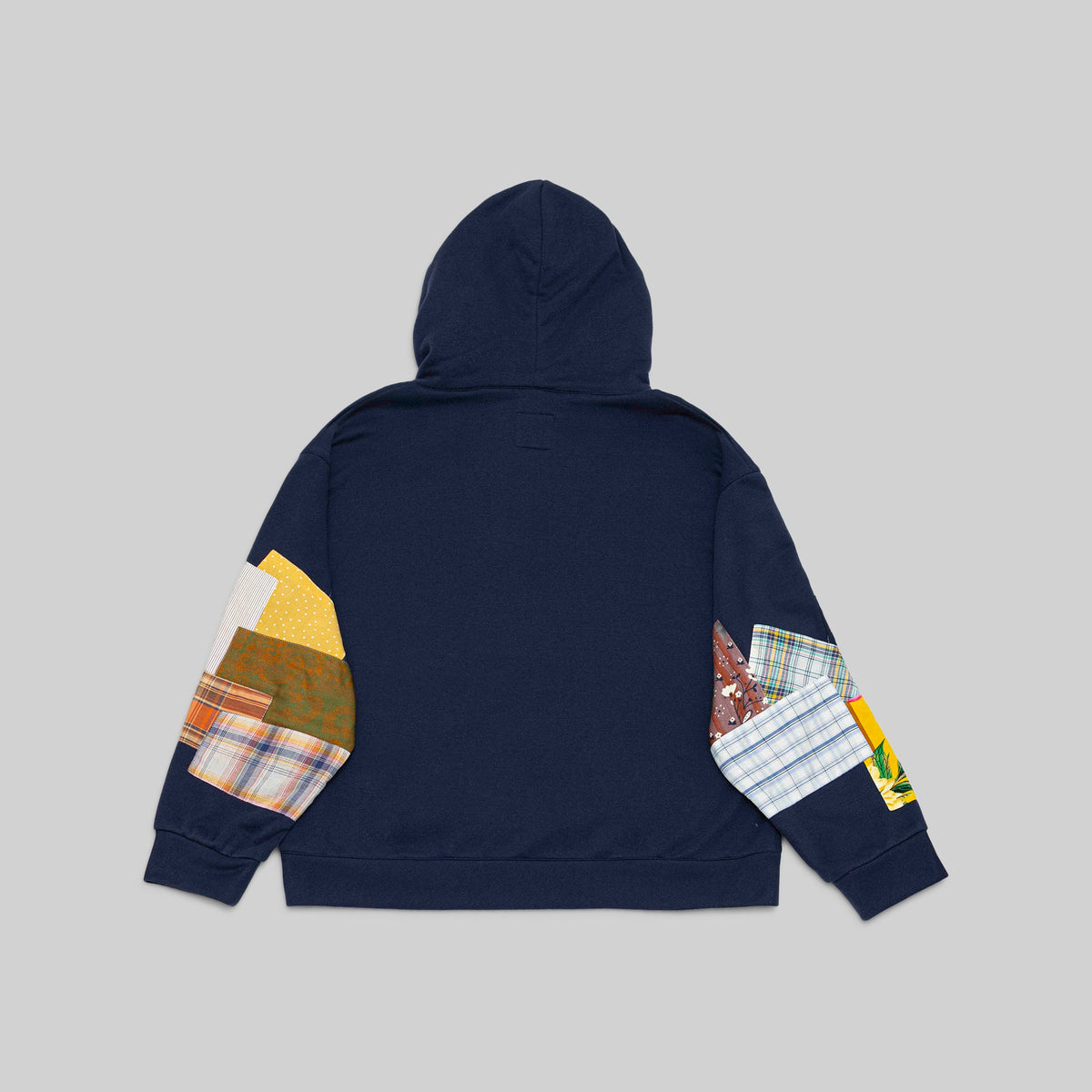 Navy Patchwork Hoodie - RES IPSA