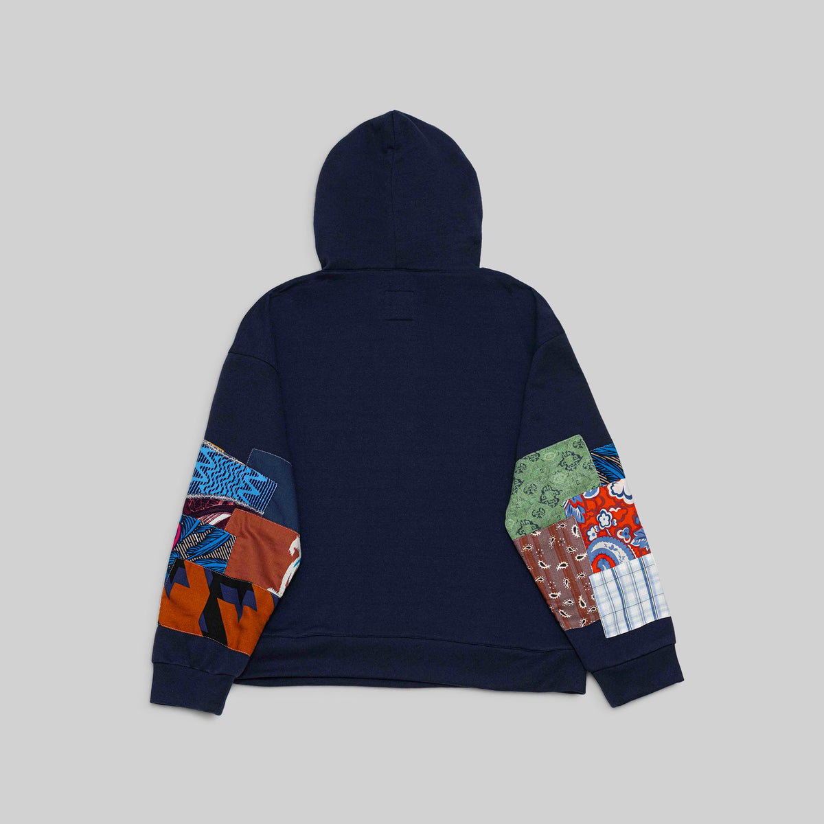 Navy Patchwork Hoodie - RES IPSA