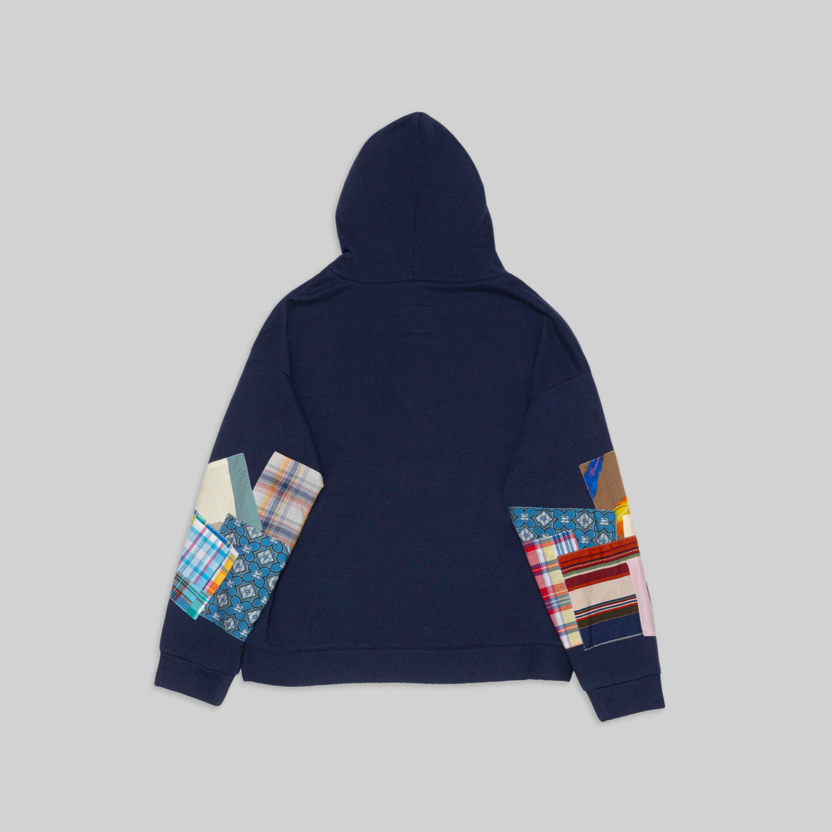 Navy Patchwork Hoodie - RES IPSA