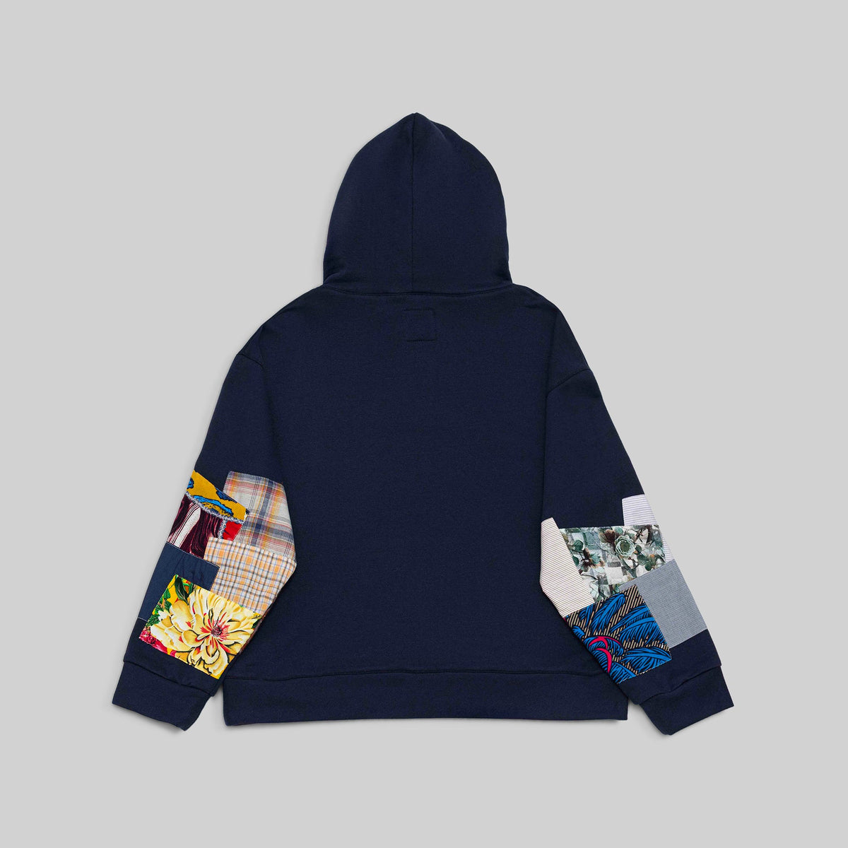 Navy Patchwork Hoodie - RES IPSA