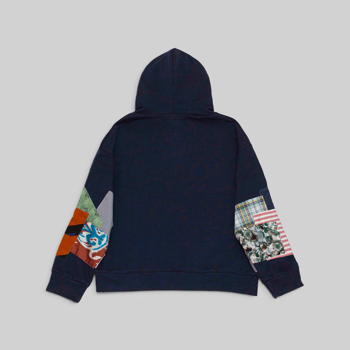 Navy Patchwork Hoodie - RES IPSA