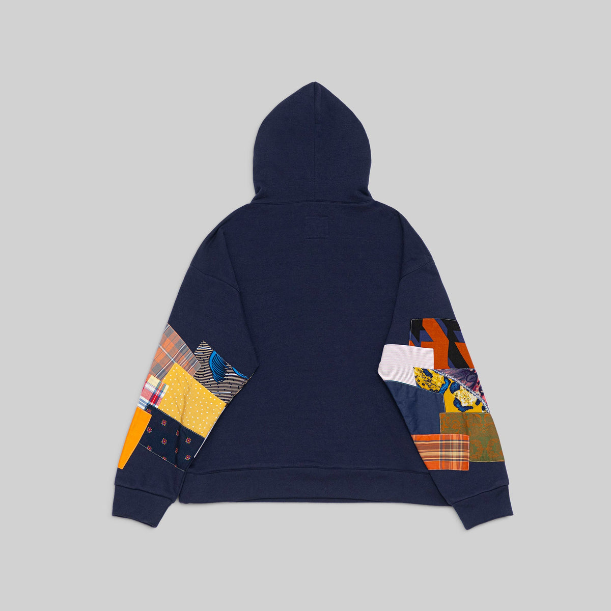 Navy Patchwork Hoodie - RES IPSA