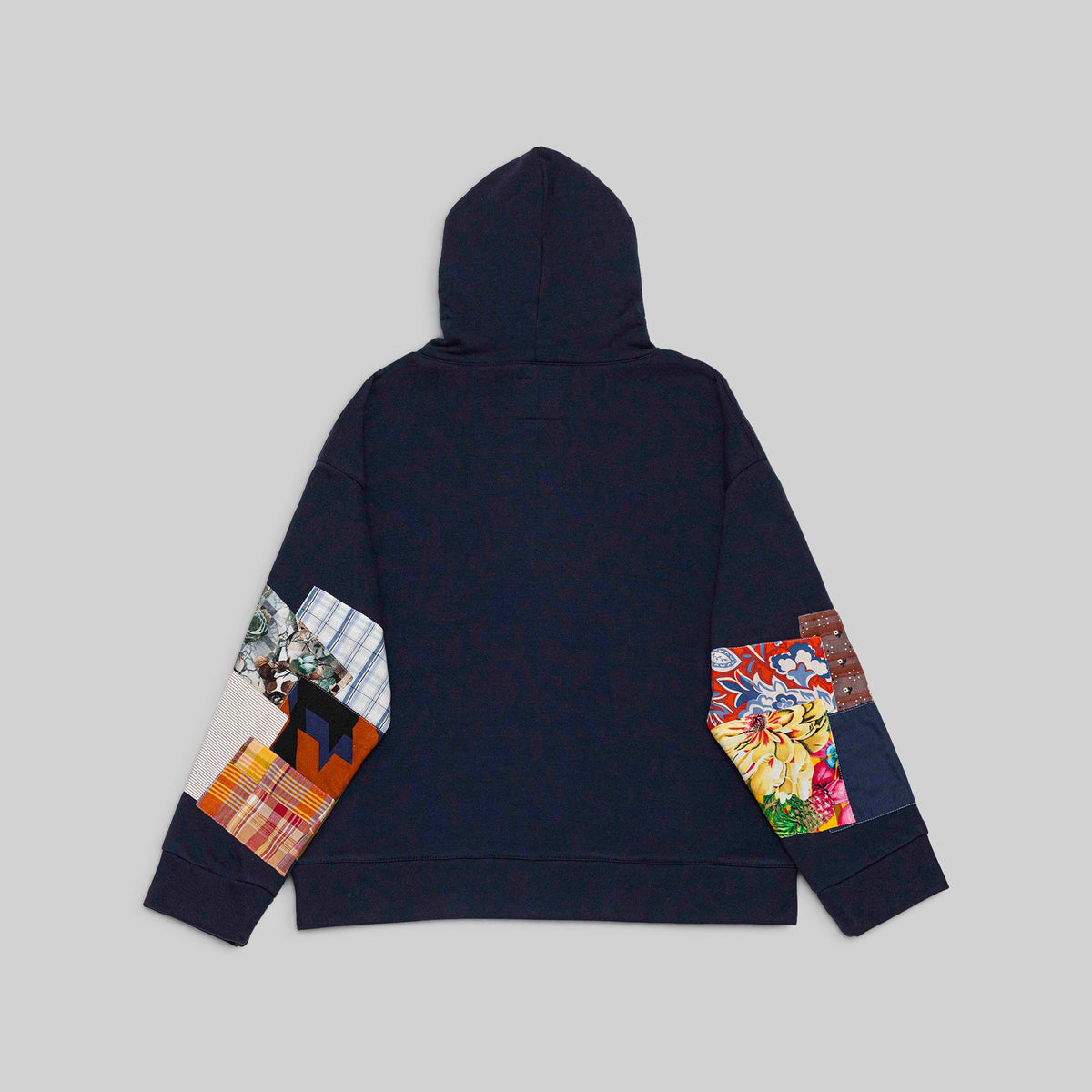 Navy Patchwork Hoodie - RES IPSA