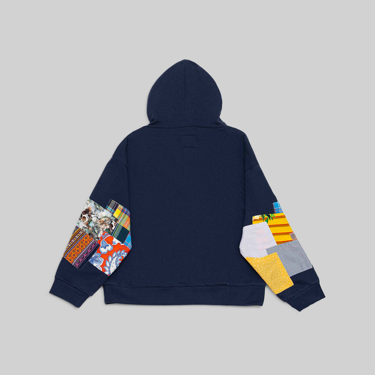 Navy Patchwork Hoodie - RES IPSA