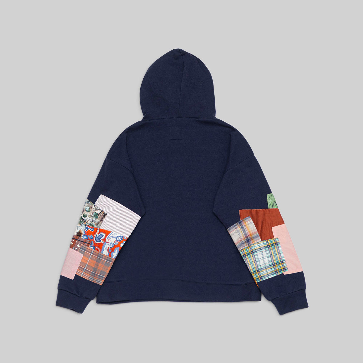 Navy Patchwork Hoodie - RES IPSA