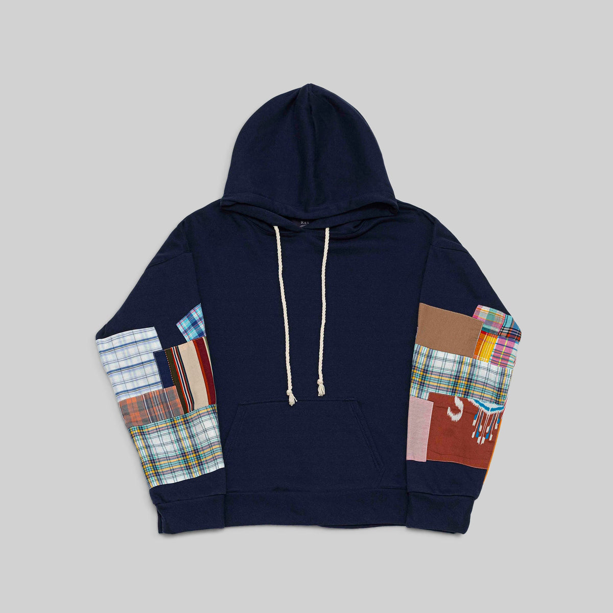 Navy Patchwork Hoodie - RES IPSA
