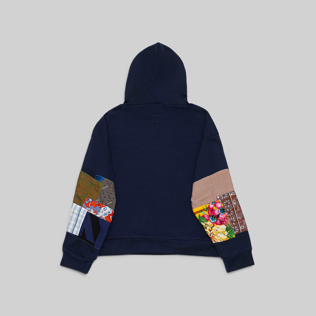 Navy Patchwork Hoodie - RES IPSA
