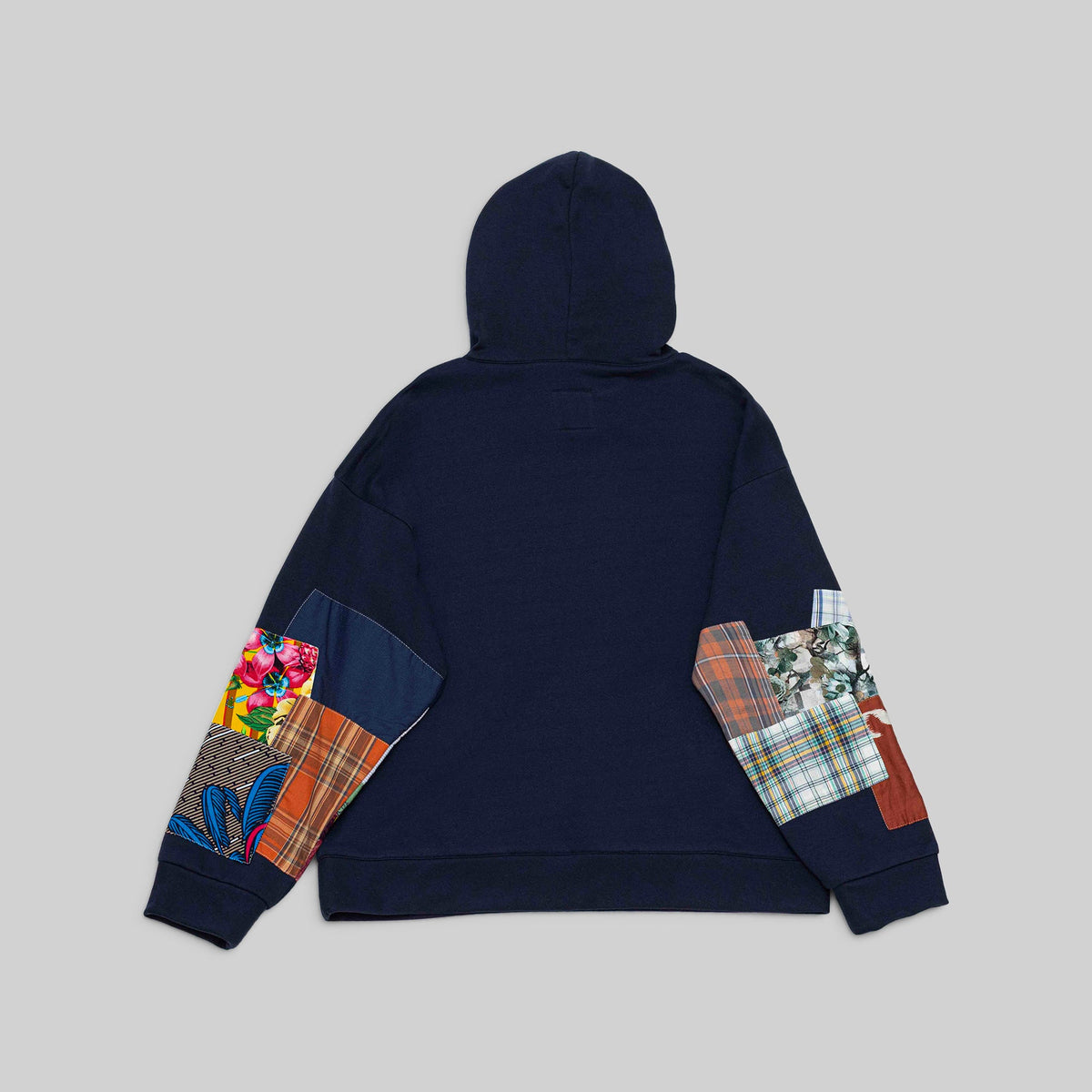 Navy Patchwork Hoodie - RES IPSA