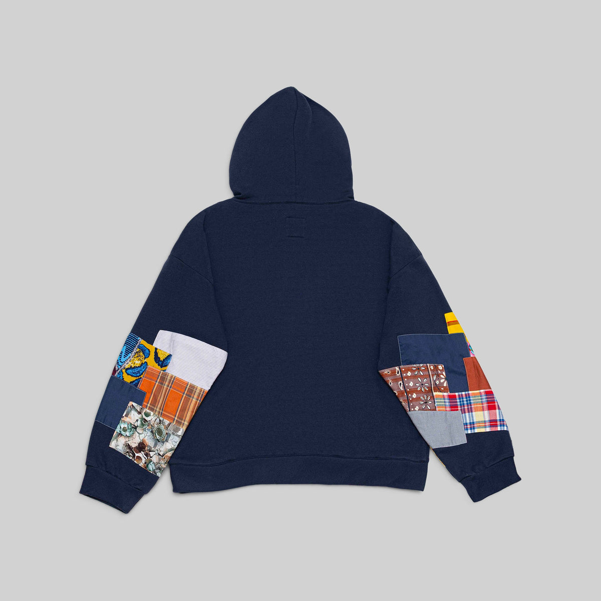 Navy Patchwork Hoodie - RES IPSA