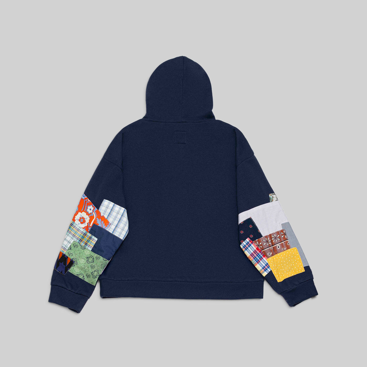 Navy Patchwork Hoodie - RES IPSA