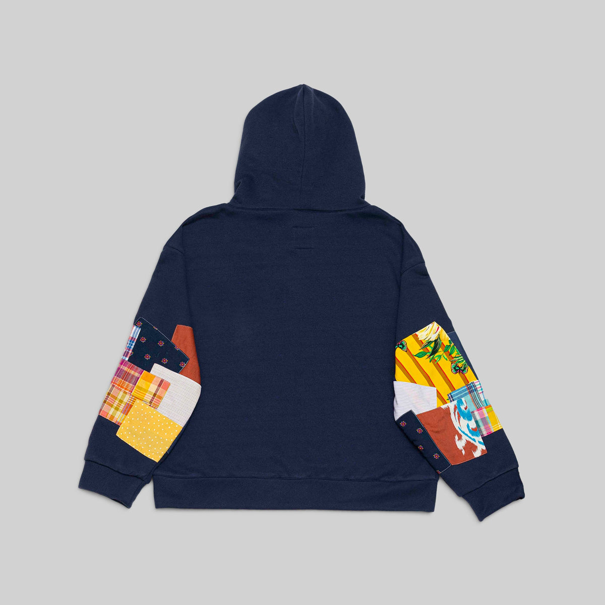Navy Patchwork Hoodie - RES IPSA