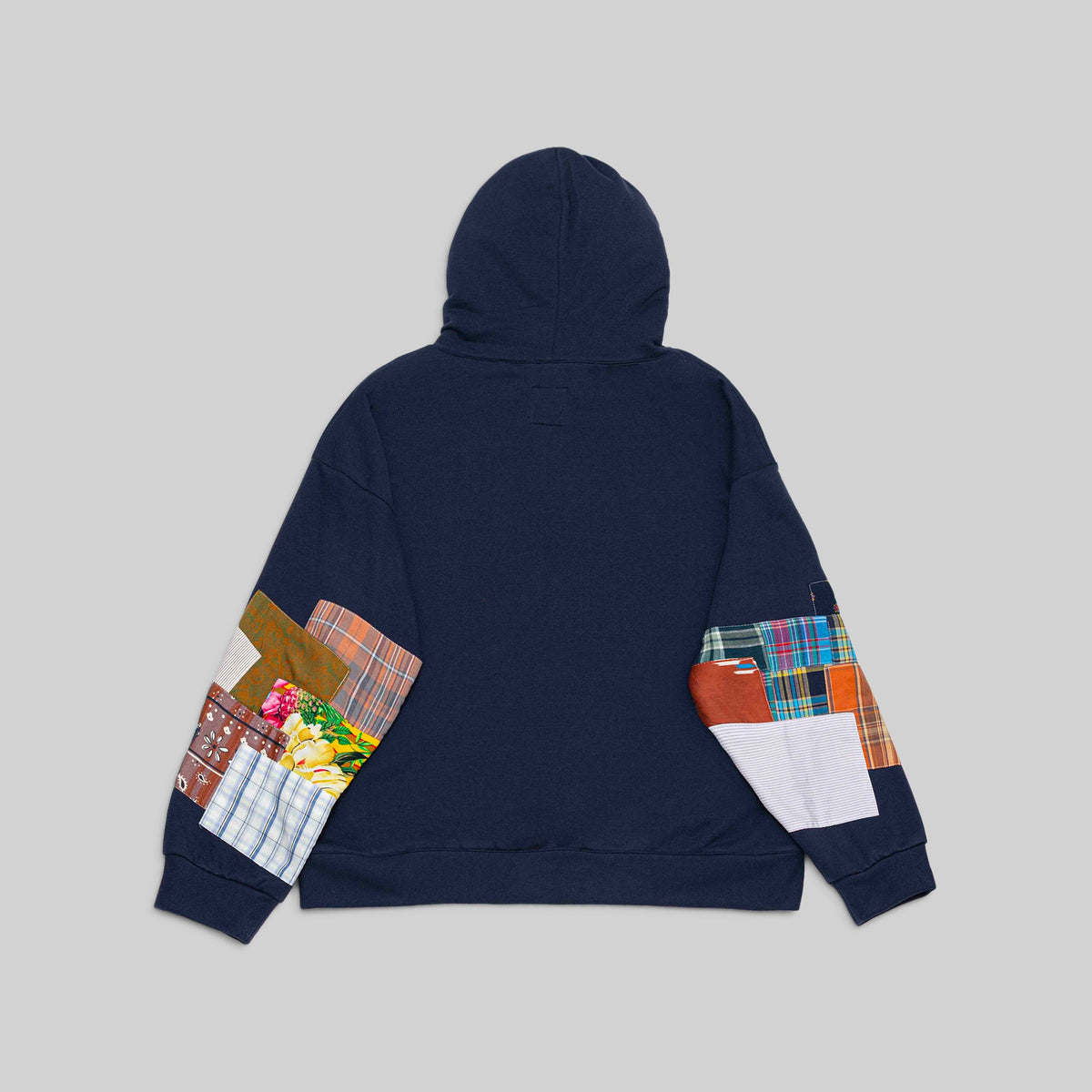 Navy Patchwork Hoodie - RES IPSA