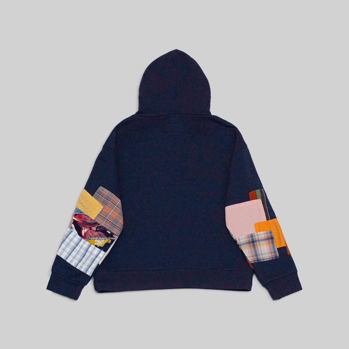 Navy Patchwork Hoodie - RES IPSA