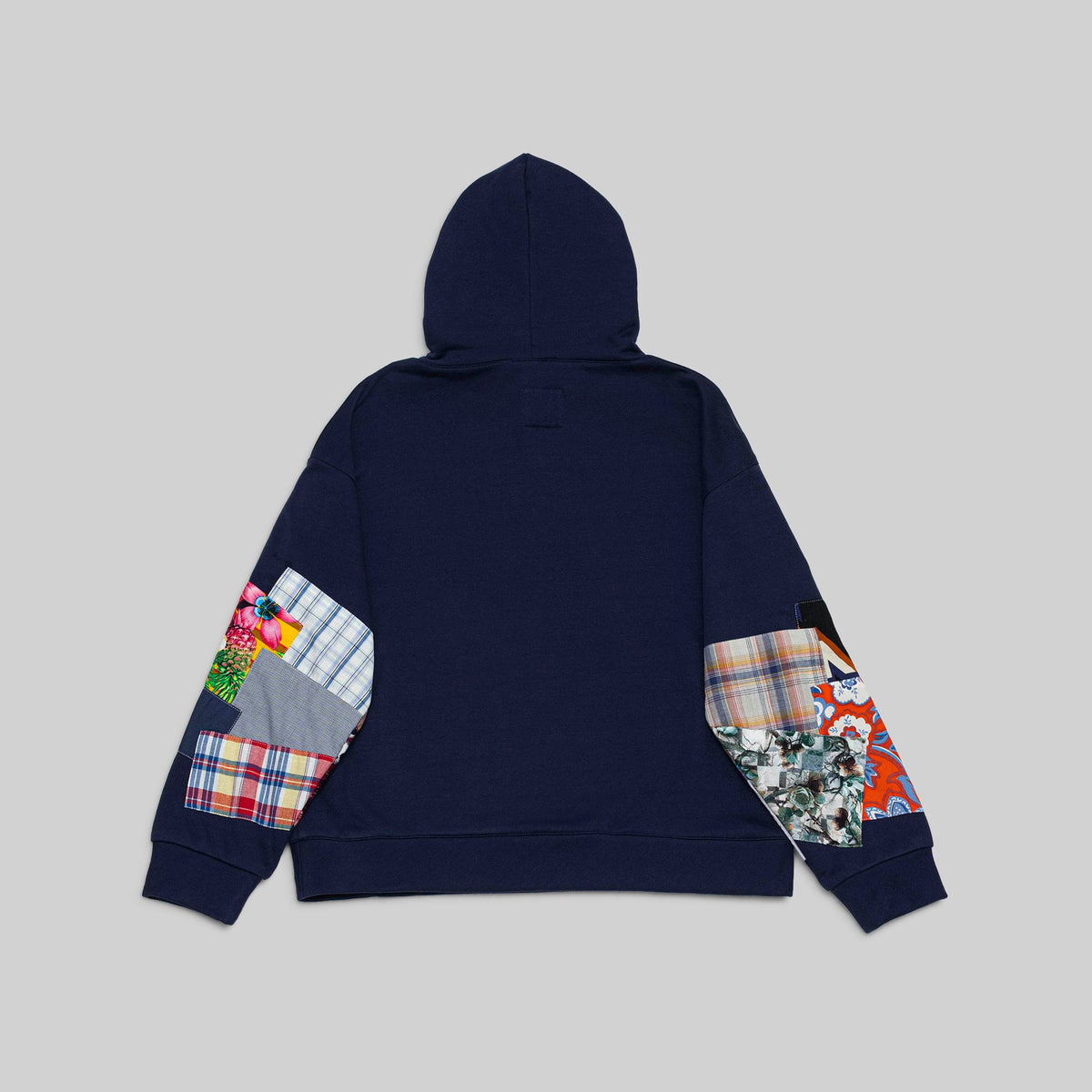 Navy Patchwork Hoodie - RES IPSA
