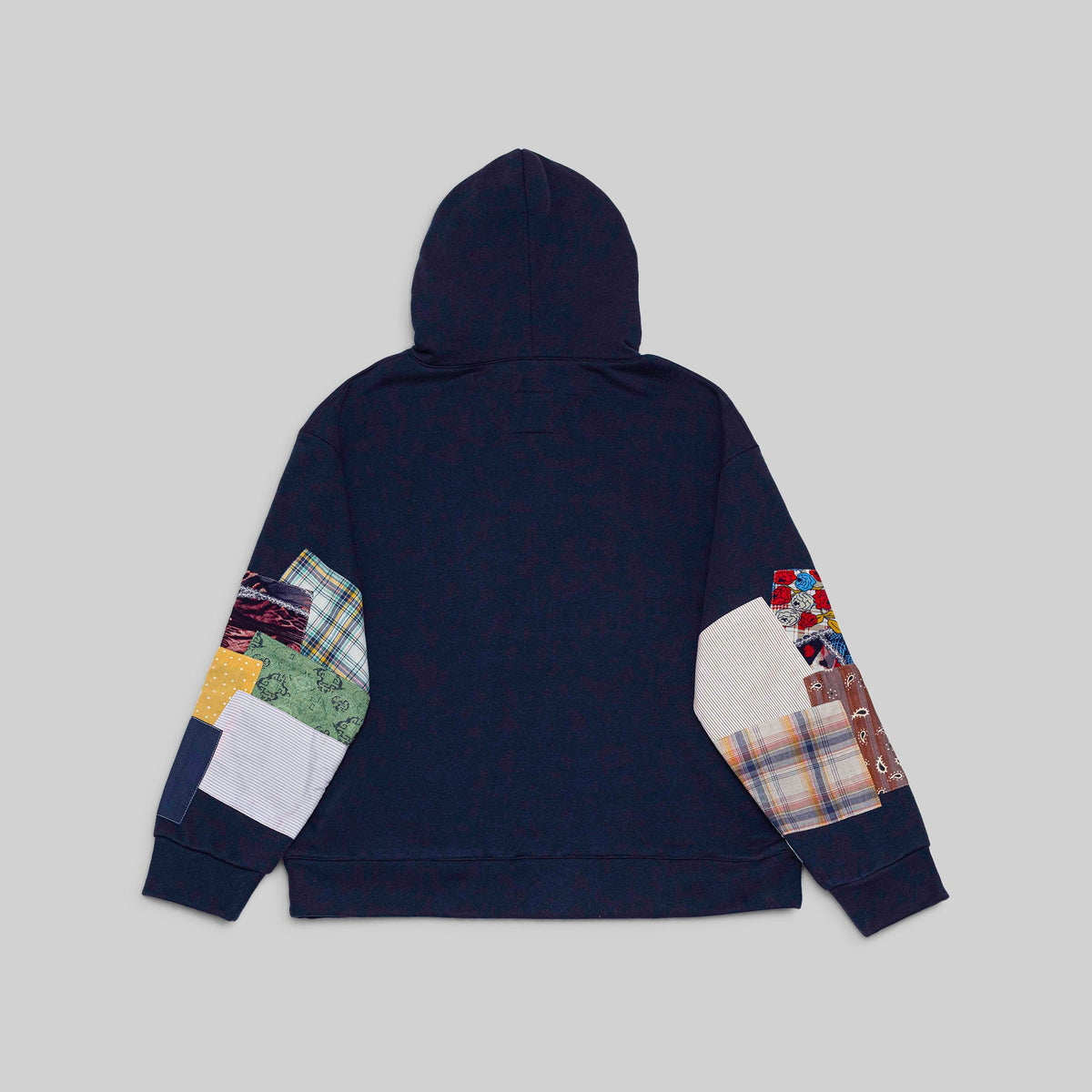 Navy Patchwork Hoodie - RES IPSA