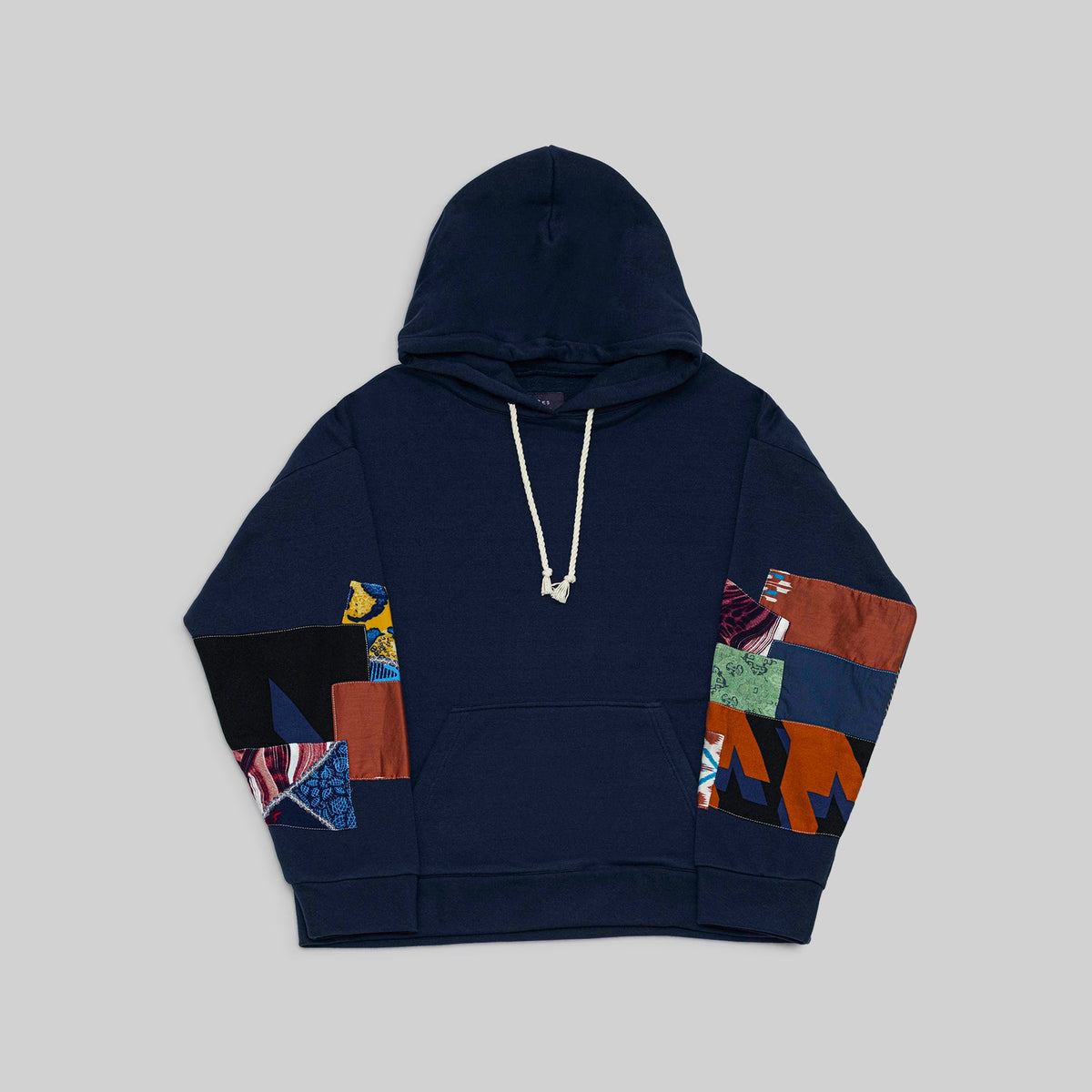 Navy Patchwork Hoodie - RES IPSA